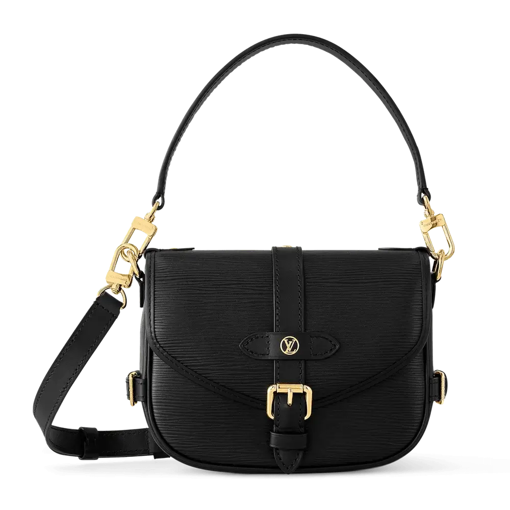 Louis Vuitton Saumur BB Bag in Epi Leather Black