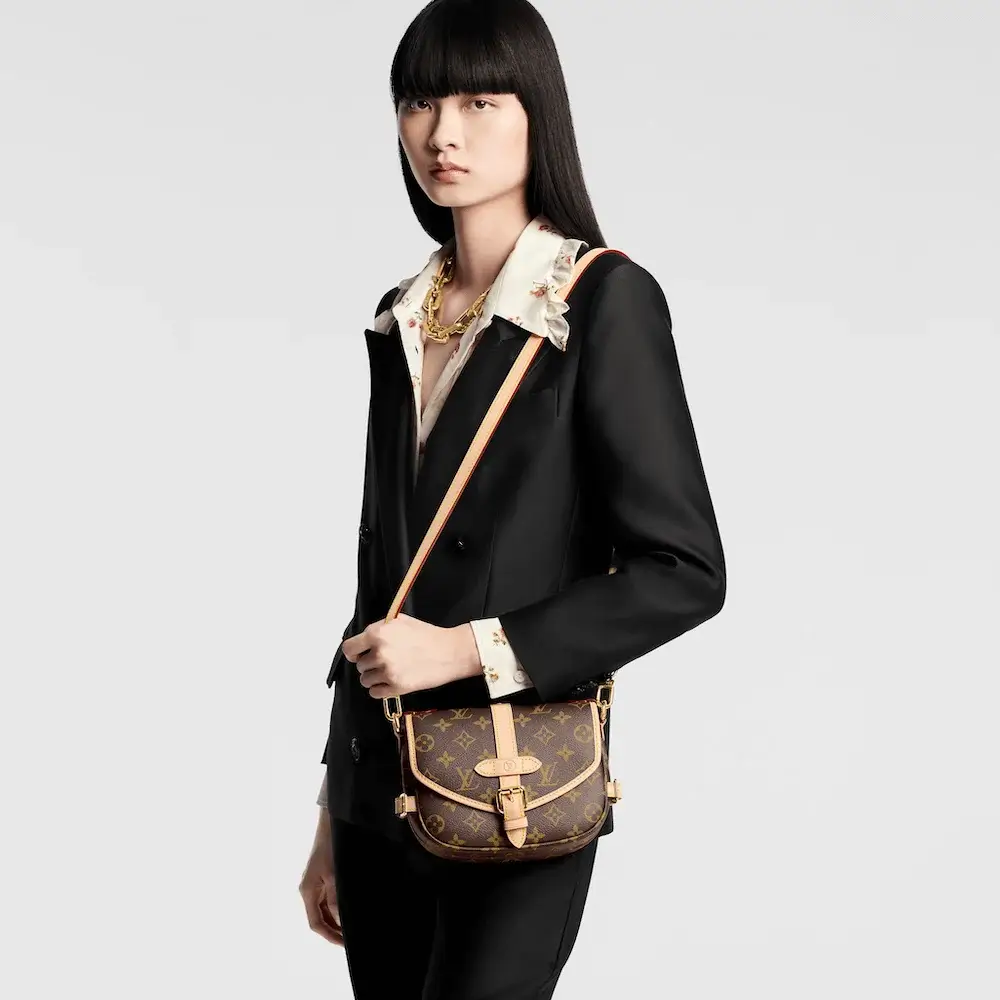 Louis Vuitton Saumur BB Bag in Monogram Canvas Model shots