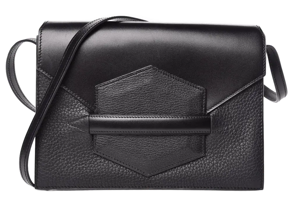 Hermes Faco II Bag in Box Taurillon Clemence and Black Front image