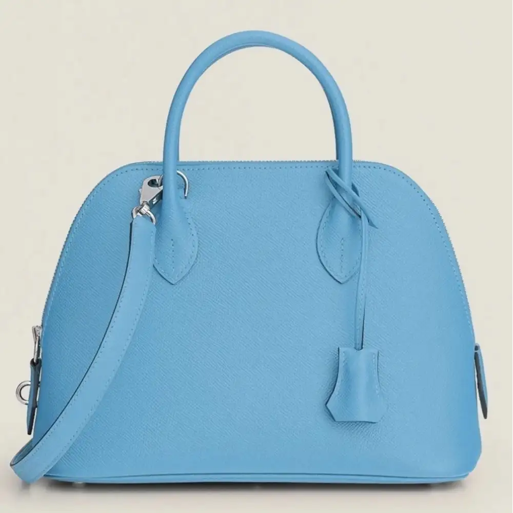 Hermès Bolide 1923 25 bag in Epsom Celeste