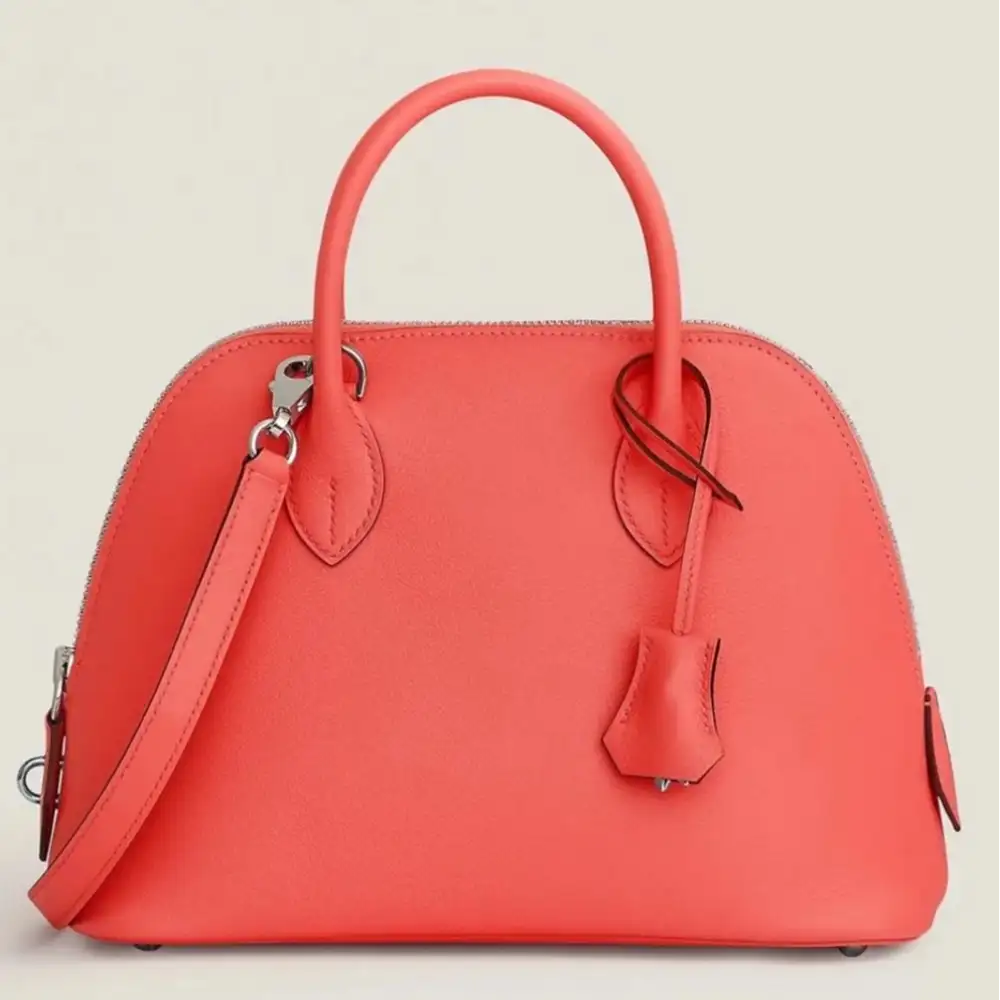 Hermès Bolide 1923 25 bag in Evercolor Rose Texas Sienne