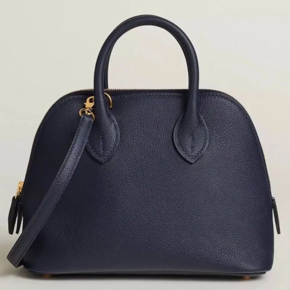 Hermès Bolide 1923 mini bag in Evercolor Bleu Nuit