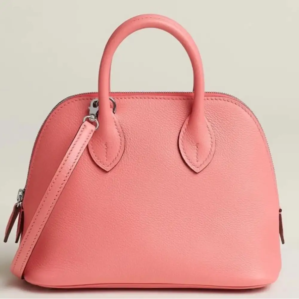 Hermès Bolide 1923 mini bag in Evercolor Rose d’Été Capucine