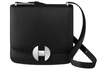 Hermes 2002 – 20 bag in Evercolor calfskin Noir Evergrain Featured image