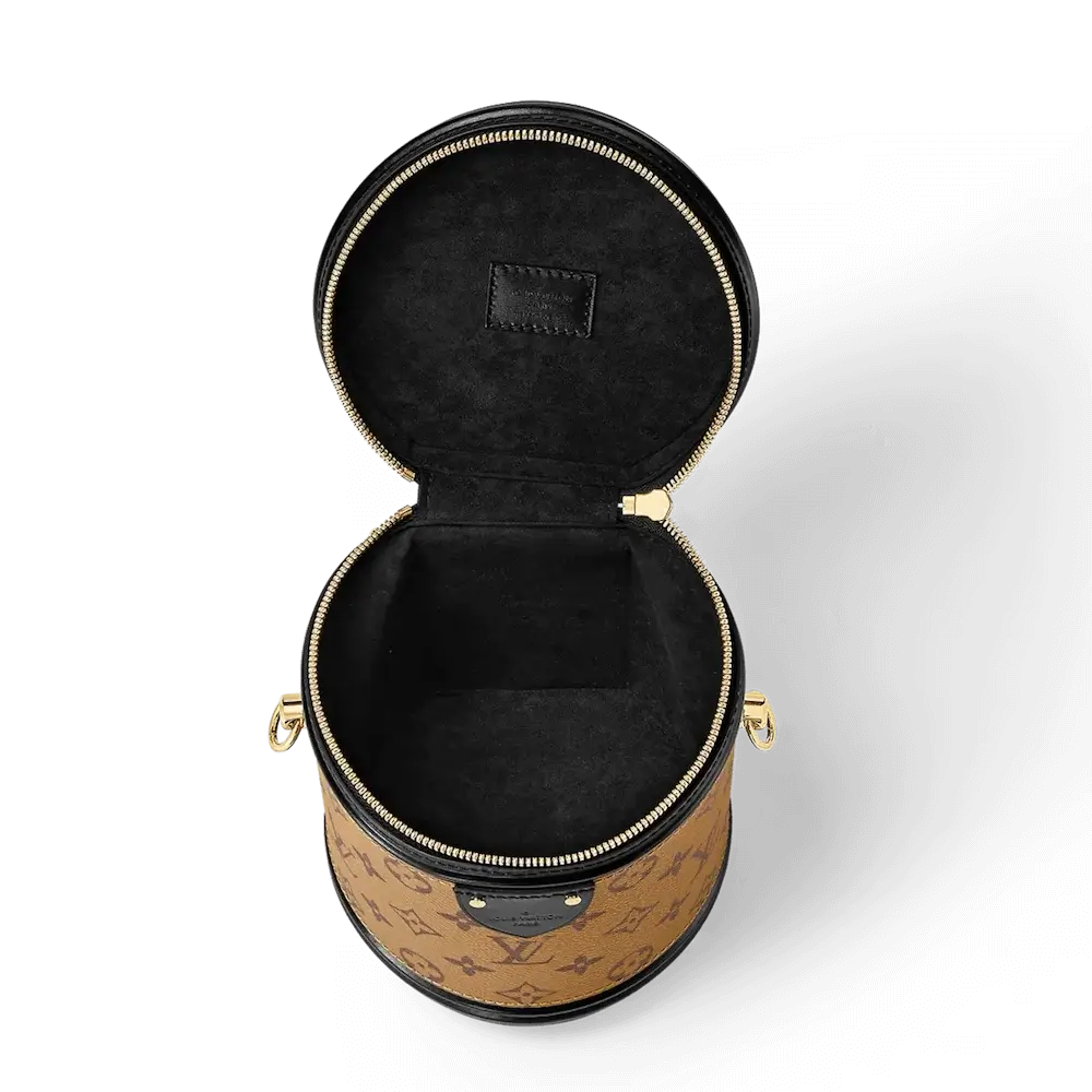 Louis Vuitton Cannes Monogram Reverse Canvas Bag Interior Pockets 1