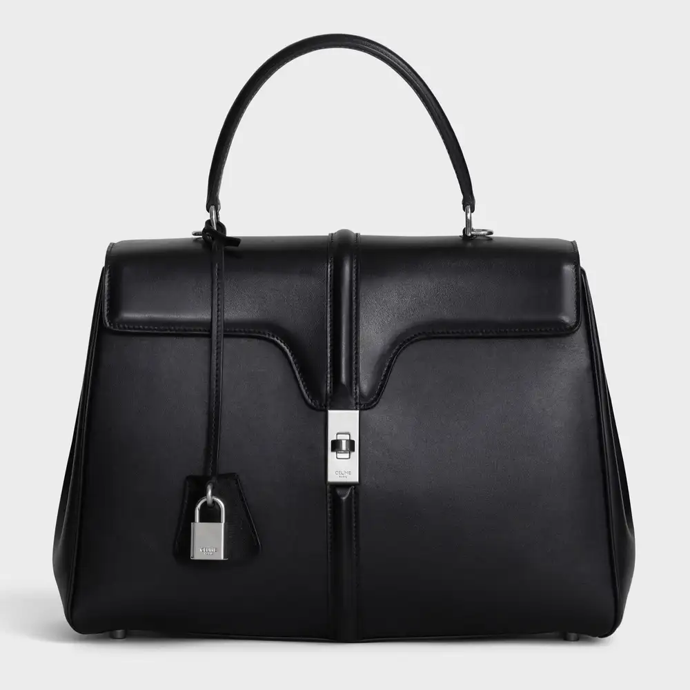 Celine Classique 16 Bag In Satinated Calfskin Black 2