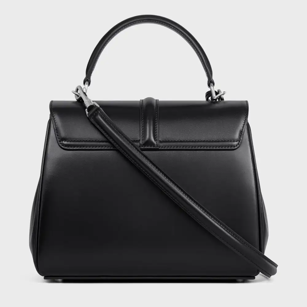 Celine Classique 16 Bag In Satinated Calfskin Black Interior pockets 2
