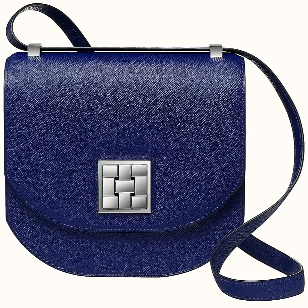 Hermes Mosaique au 24 21 Bag in Epsom calfskin Bleu Encre