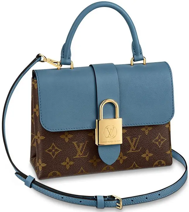 Louis Vuitton Locky BB Monogram Canvas Bag Caramel Blue