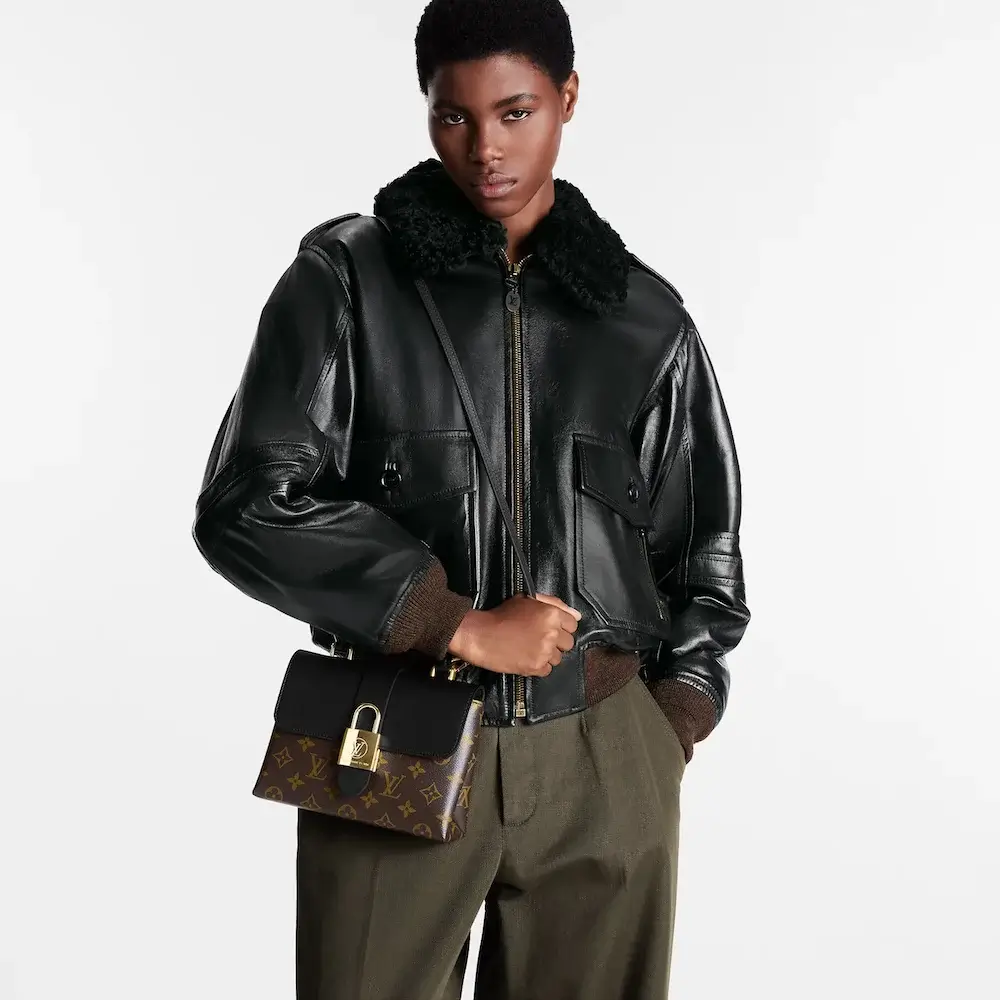 Louis Vuitton Locky BB Monogram Canvas Bag Model shots 2