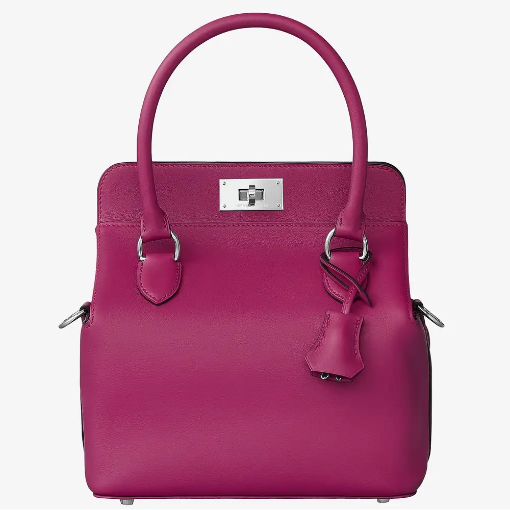 Hermes Toolbox 20 Bag in Swift calfskin Rose pourpre