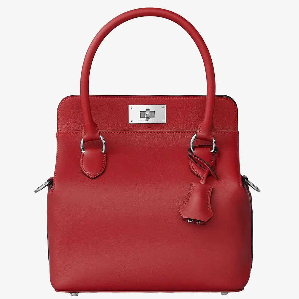 Hermes Toolbox 20 Bag in Swift calfskin Vermillon