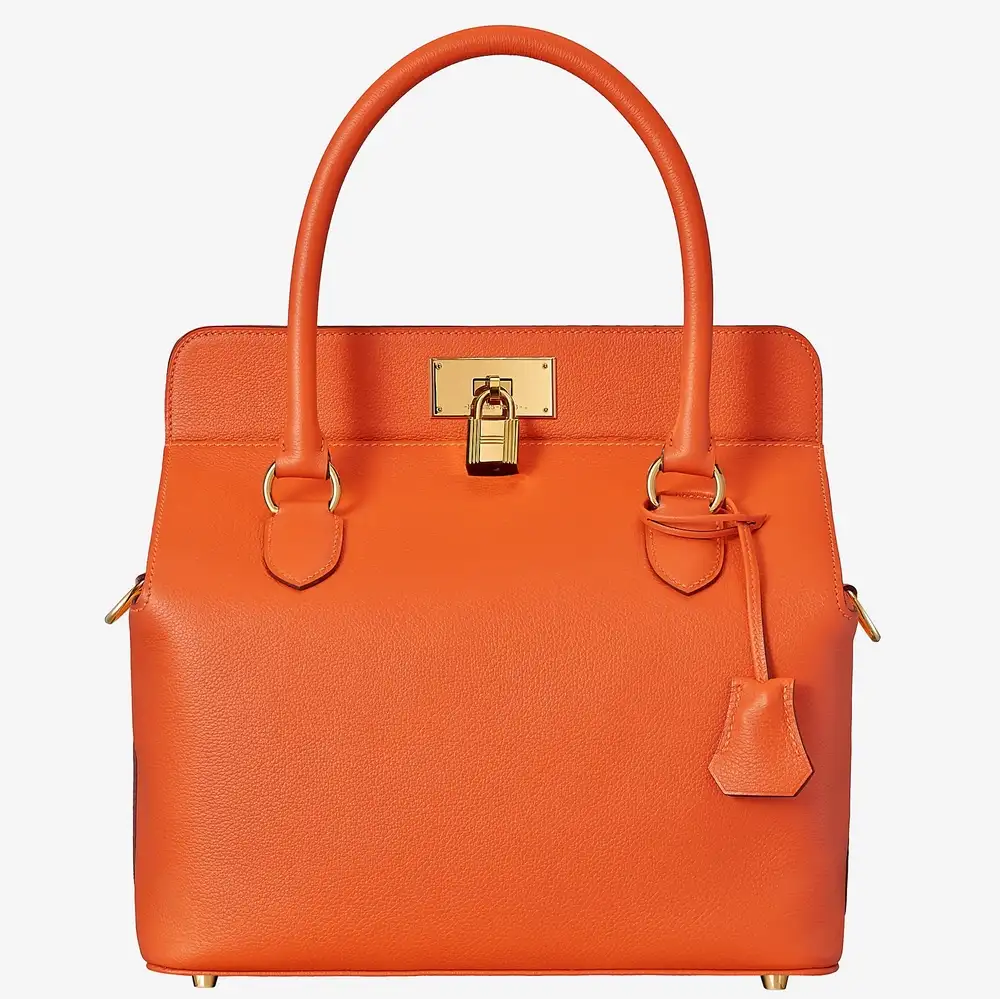 Hermes Toolbox 26 Bag in Evercolor calfskin Feu