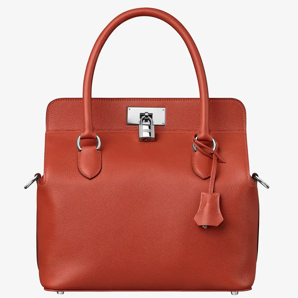 Hermes Toolbox 26 Bag in Evercolor calfskin brique
