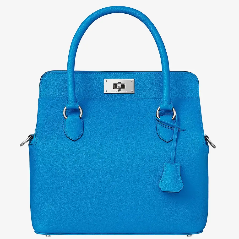 Hermes Toolbox 26 Bag in Taurillon Novillo bleu zanzibar