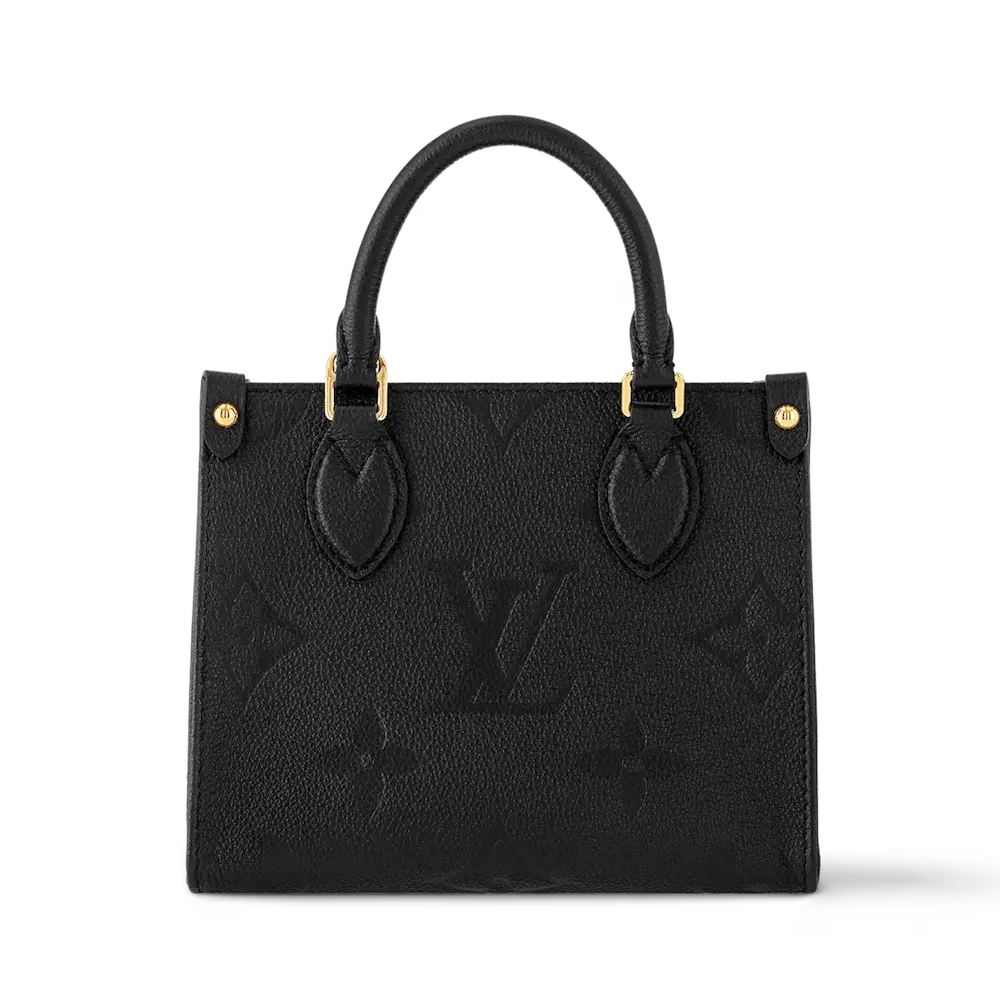 Louis Vuitton Onthego BB Monogram Empreinte Leather Bag Black