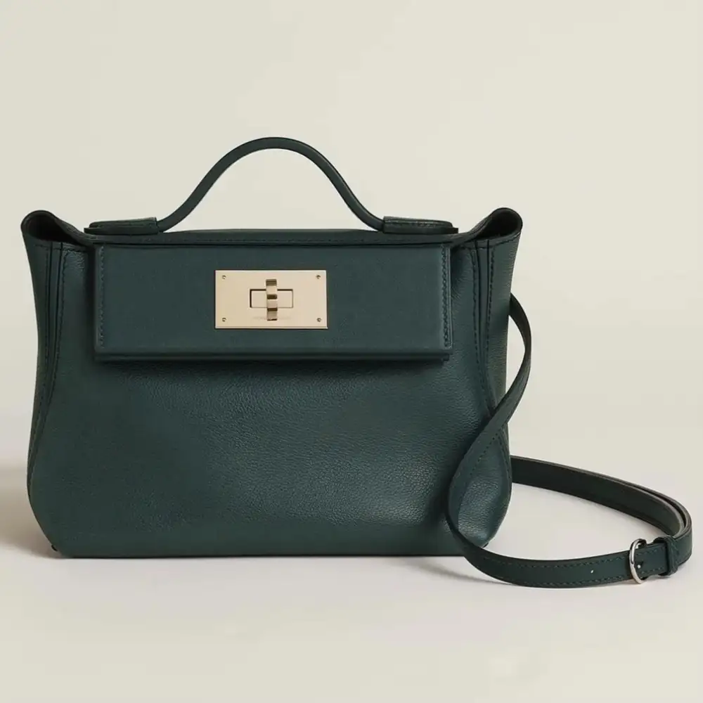 Hermes 24 24 Mini Bag in Maurice Swift Noir