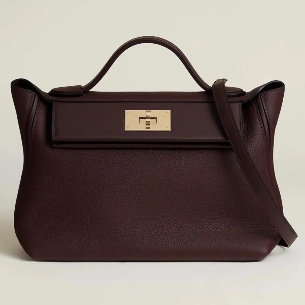 Hermes 24 24 29 Bag in Togo:Swift:Sellier Rouge