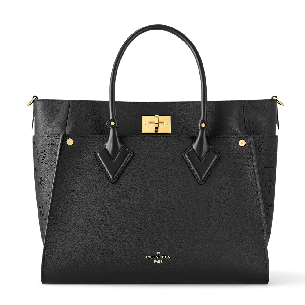 Louis Vuitton On My Side GM Bag in Perforated Calf Leather Black