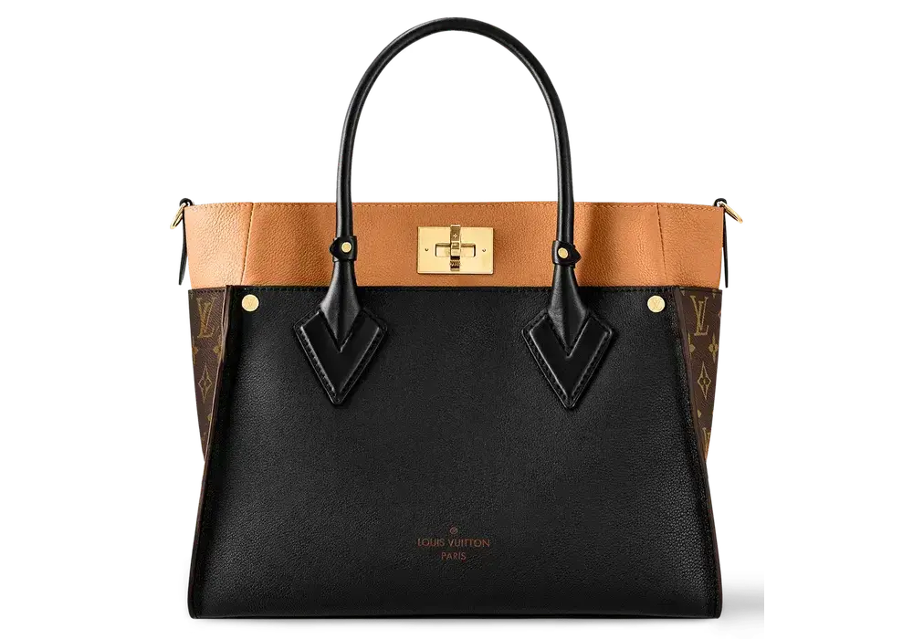 Louis Vuitton On My Side MM Bag in Monogram Canvas and Calf Leather Front image