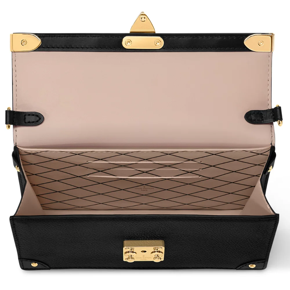 Louis Vuitton Trunk Chain Wallet in Calf Leather Interior pockets