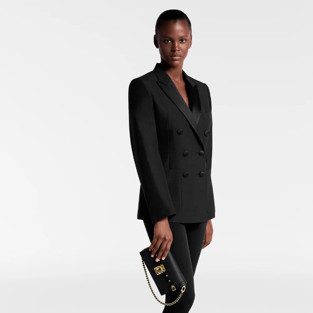 Louis Vuitton Trunk Chain Wallet in Calf Leather Mode pockets 1