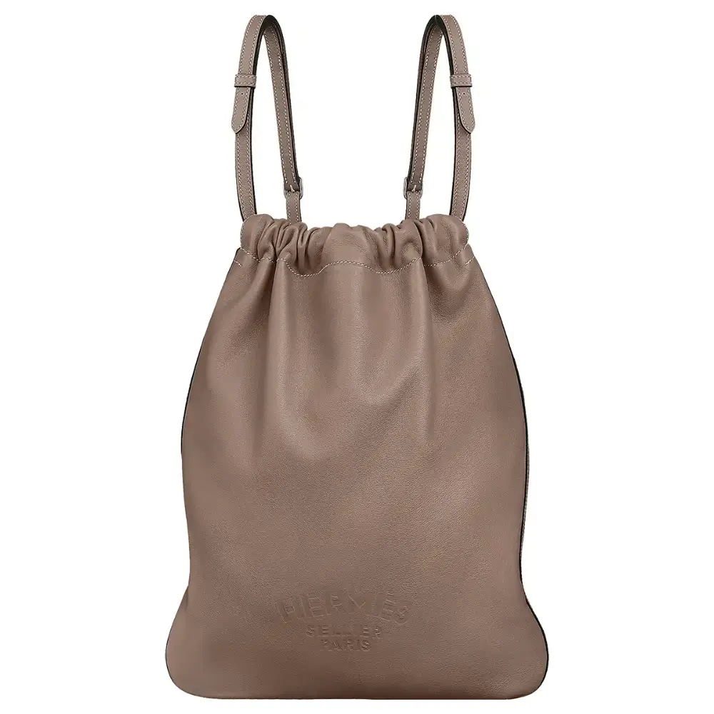 Hermes Bridado Backpack Brown