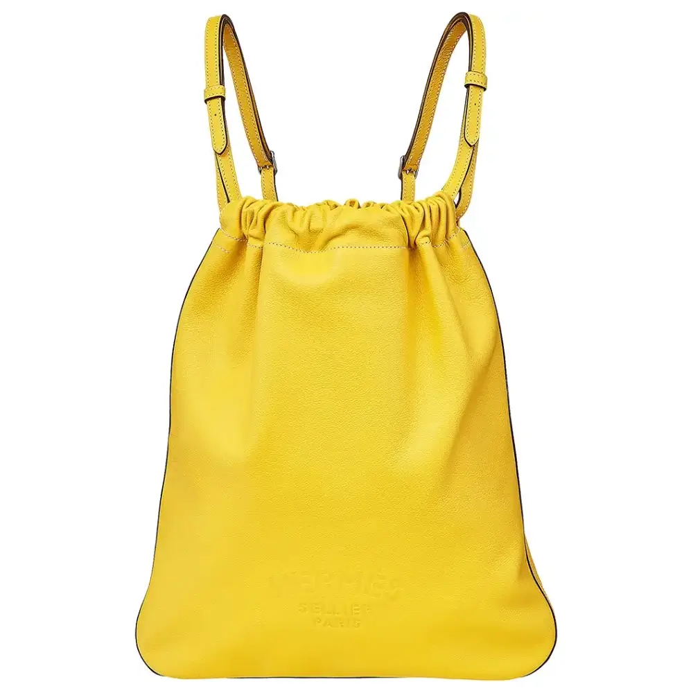 Hermes Bridado Backpack Yellow