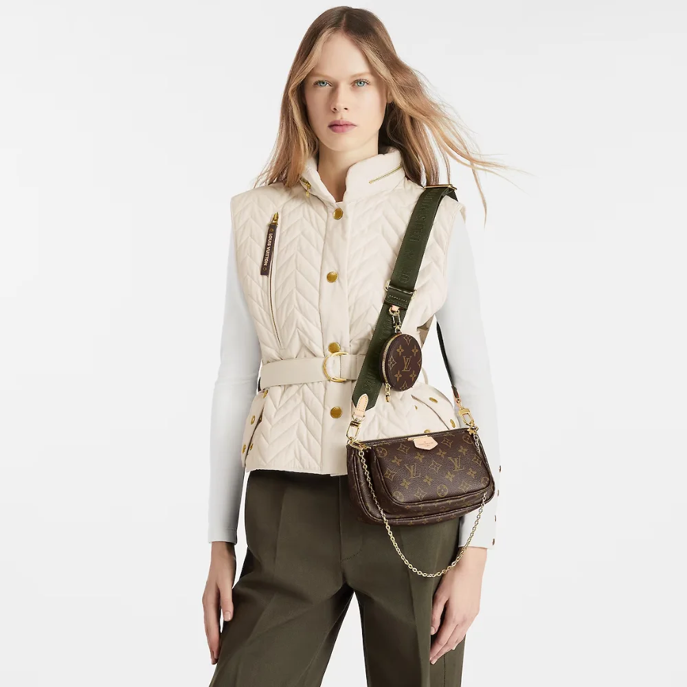 Louis Vuitton Multi Pochette Accessories in Monogram Canvas Model shots 1