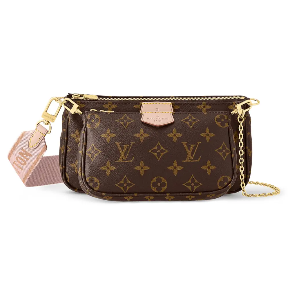 Louis Vuitton Multi Pochette Accessories in Monogram Canvas Pink 3