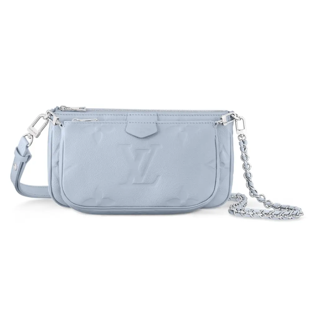 Louis Vuitton Multi Pochette Accessories in Monogram Empreinte Blue Washed 2
