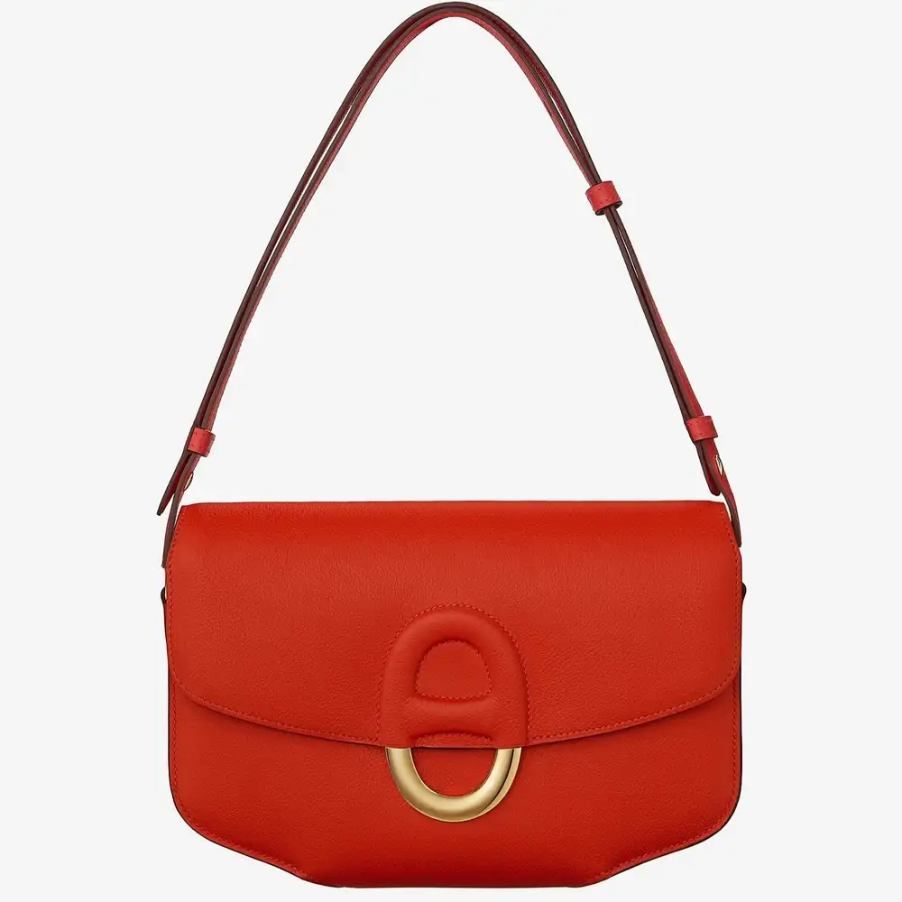 Hermes Cherche Midi 25 Bag in Evercolor calfskin rouge tomate