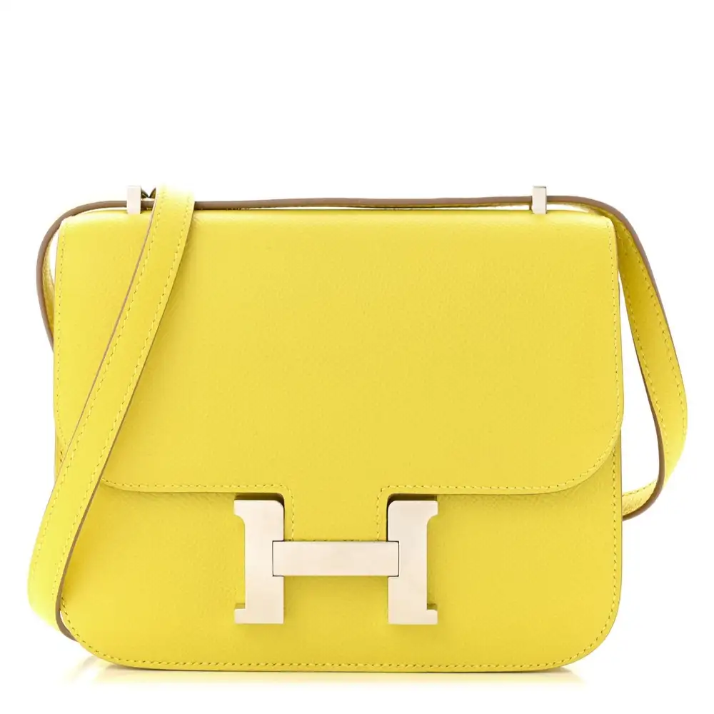 Hermes Constance 18 Bag in Epsom Lime