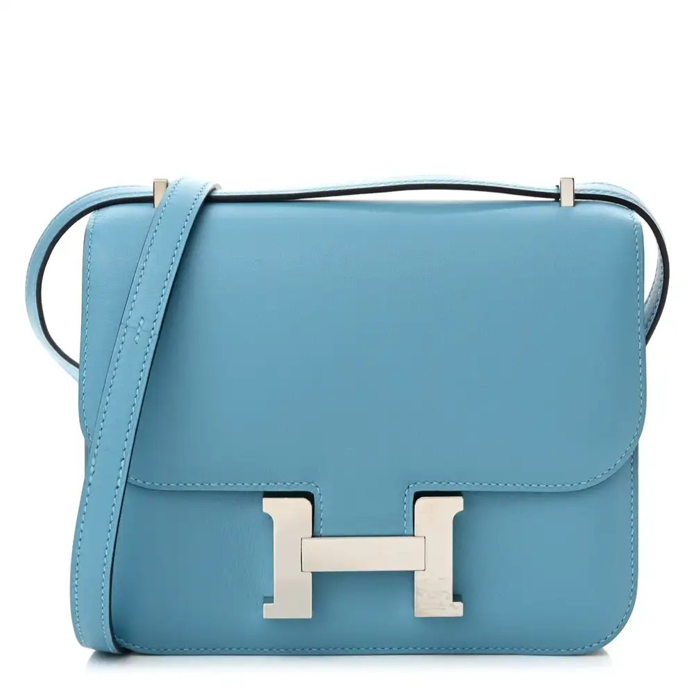 Hermes Constance 18 Bag in Swift Bleu Du Nord
