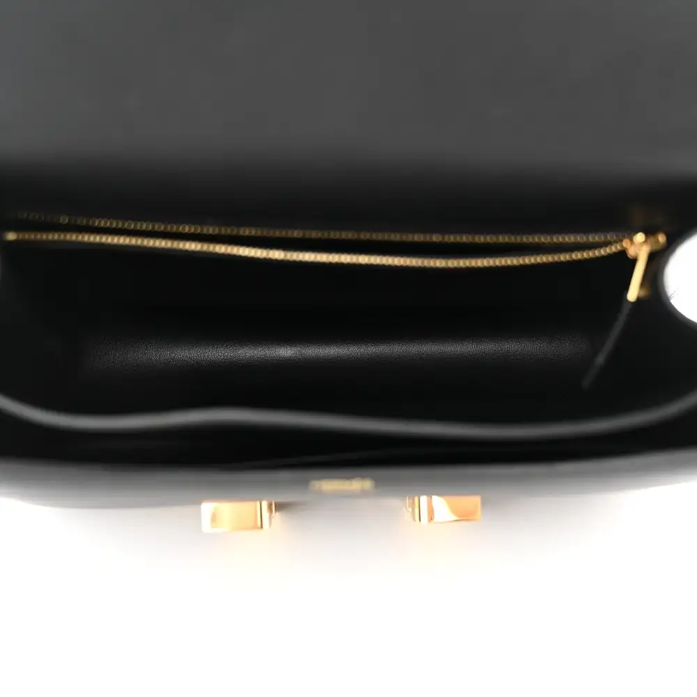 Hermes Constance 24 Bag in Swift Black Interior pockets