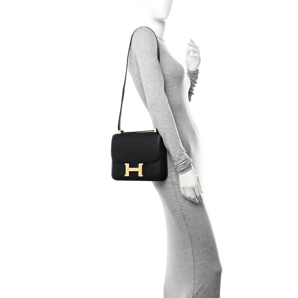 Hermes Constance 24 Bag in Swift Black Model shots