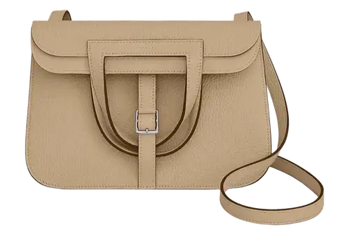 Hermès Halzan 25 bag in Clemence Trench Featured image