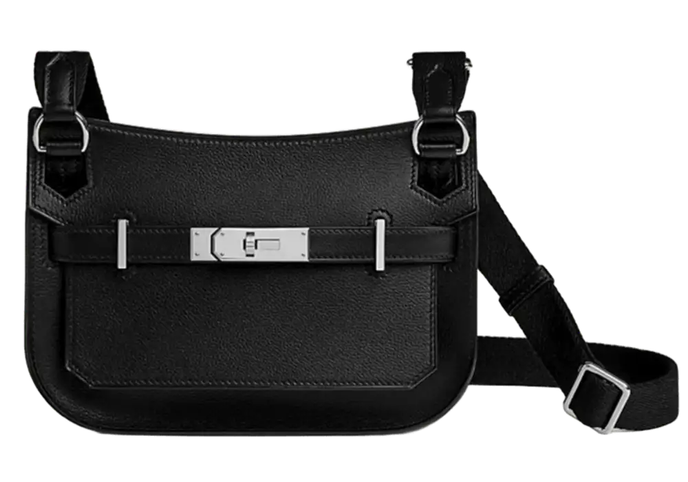 Hermes Jypsiere Mini Bag in Evergrain Noir Front imageFront image