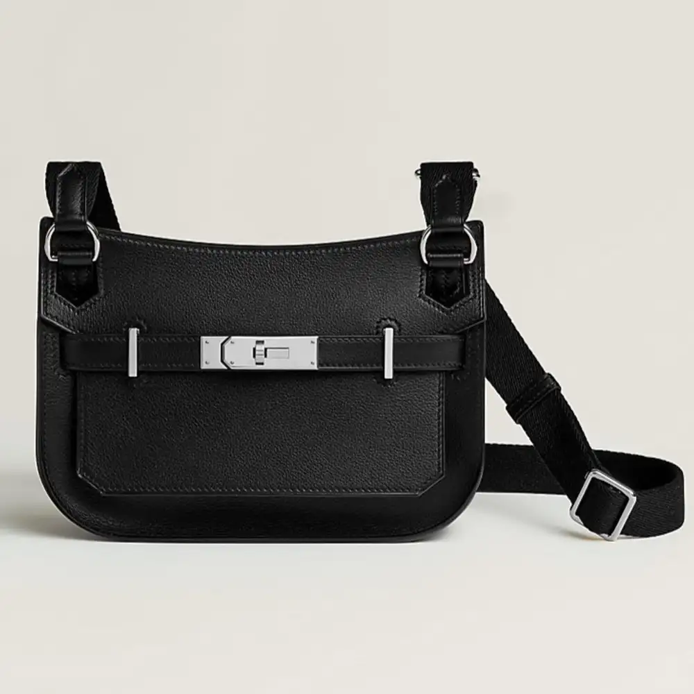 Hermes Jypsiere Mini Bag in Evergrain Noir