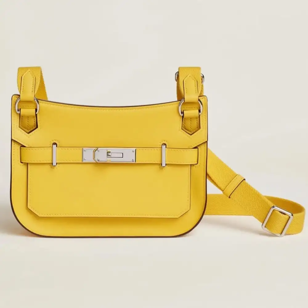 Hermes Jypsiere Mini Bag in Swift Jaune de Naples