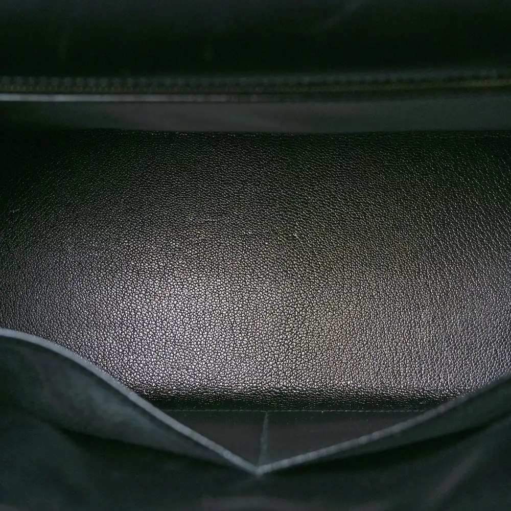 Hermes Kelly 32 Bag in Box Sellier Black Interior pockets 3