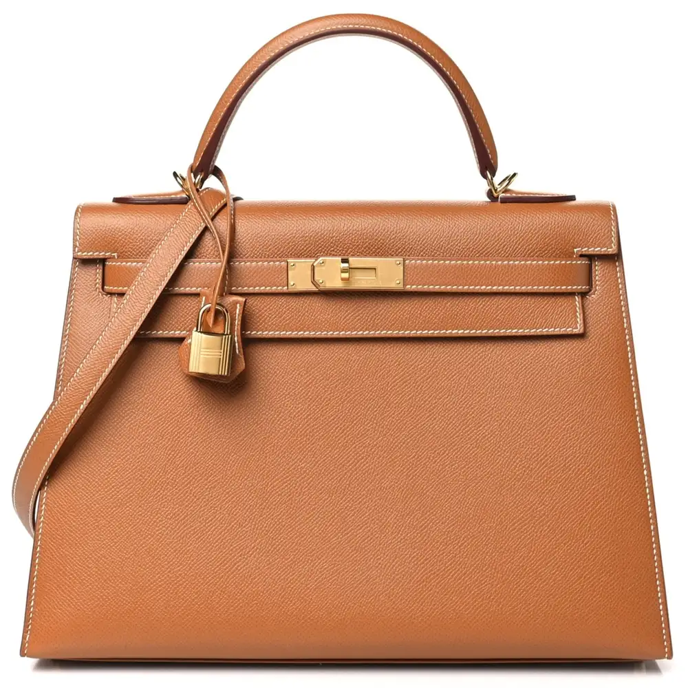Hermes Kelly 32 Bag in Epsom Gold