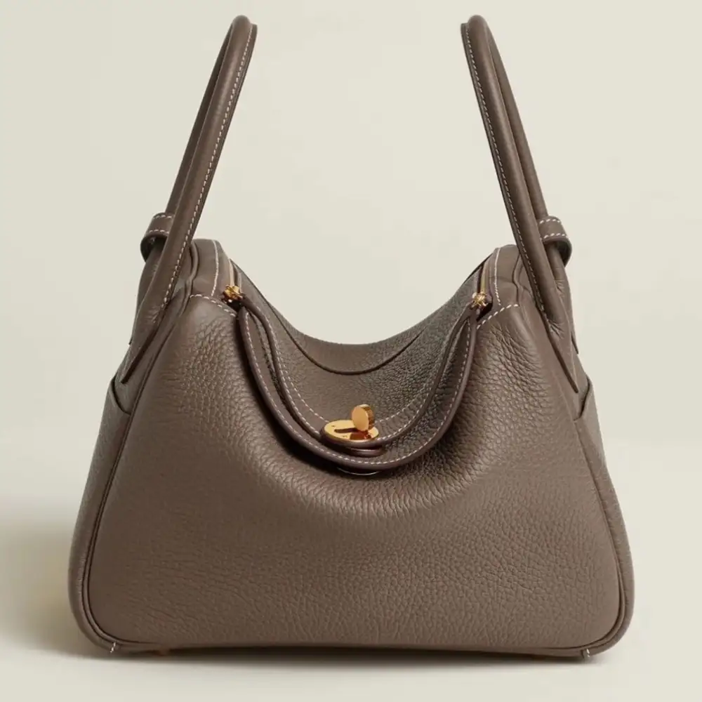Hermes Lindy 26 Bag in Clemence Etoupe