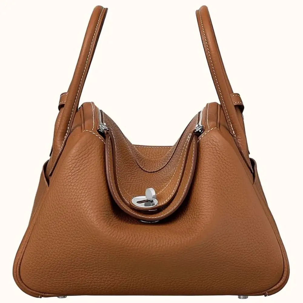 Hermes Lindy 26 Bag in Clemence Gold