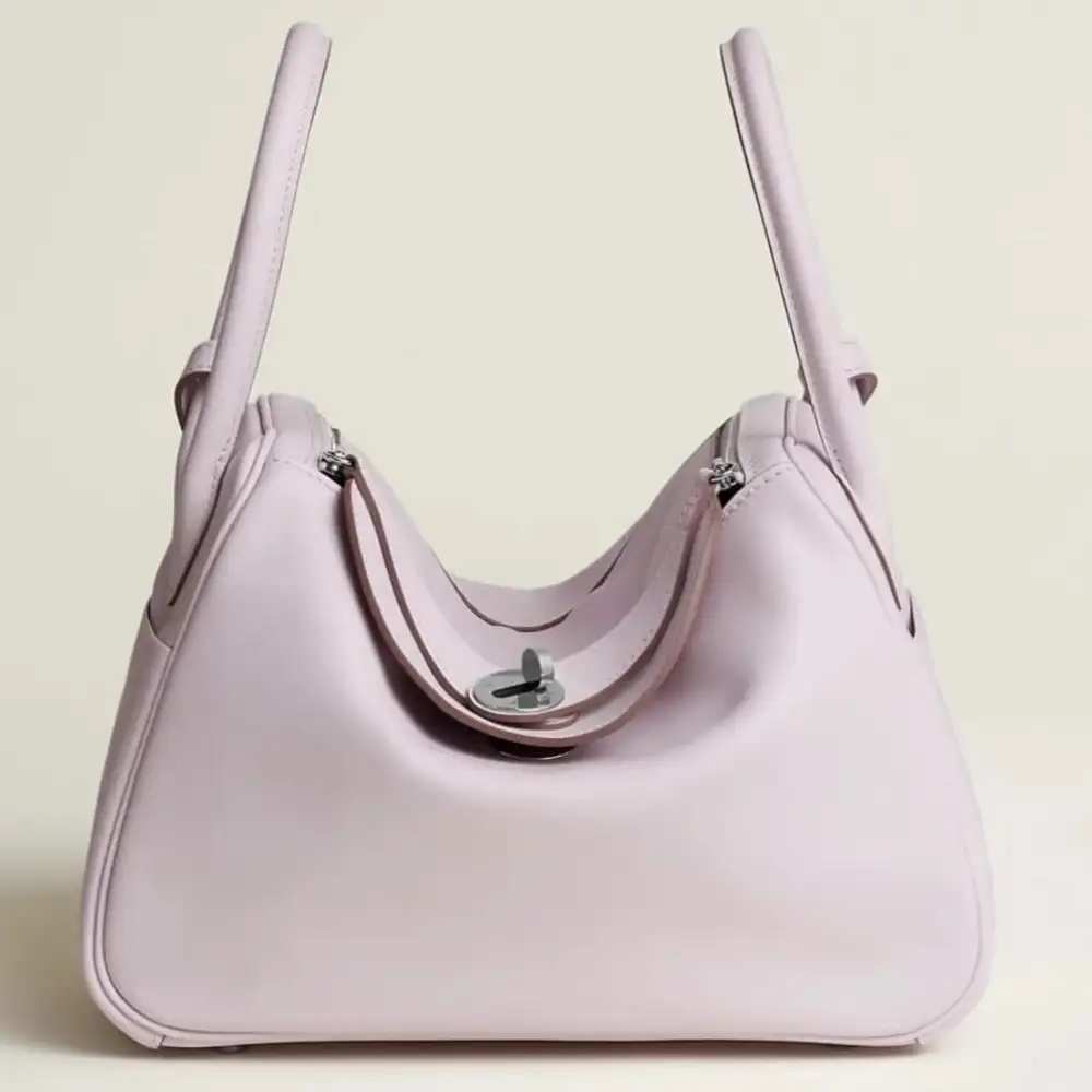 Hermes Lindy 26 Bag in Swift Mauve Pale Gold