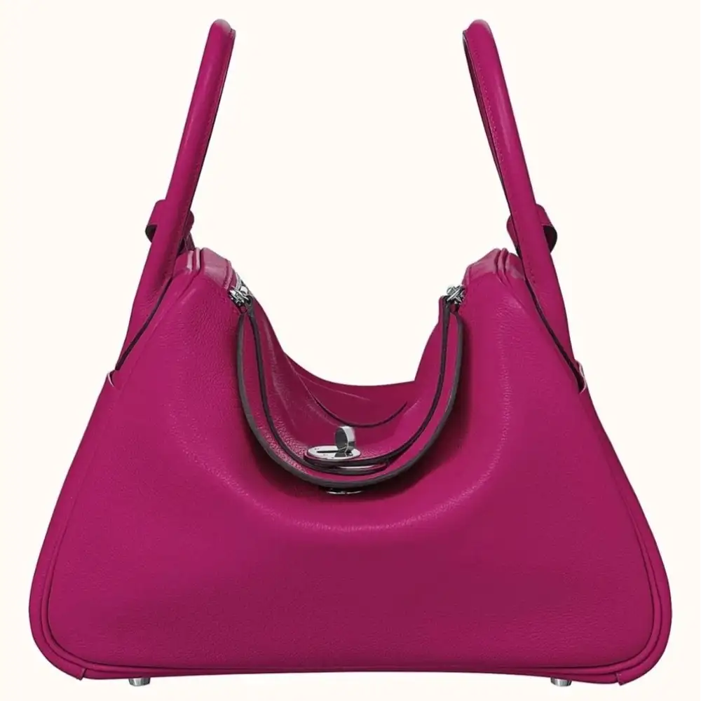 Hermes Lindy 30 Bag in Evercolor Rose Pourpre