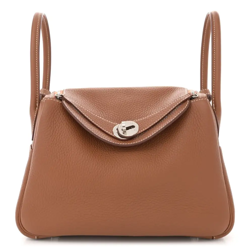 Hermes Lindy 34 Bag in Clemence Gold