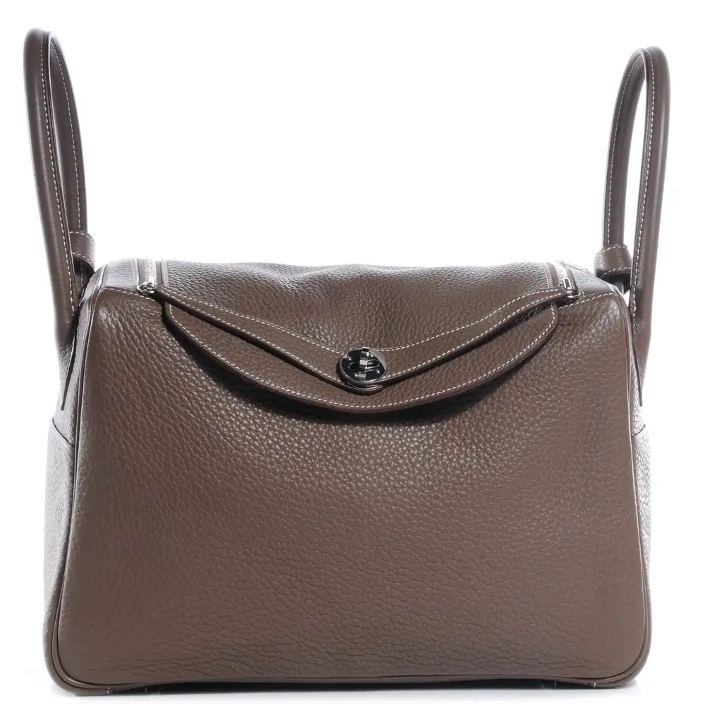 Hermes Lindy 34 Bag in Swift Etoupe