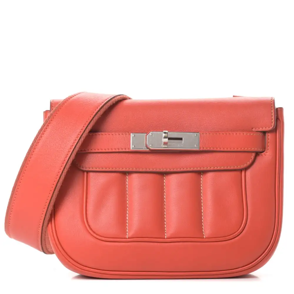 Hermes Mini Berline Bag in Swift Sanguine