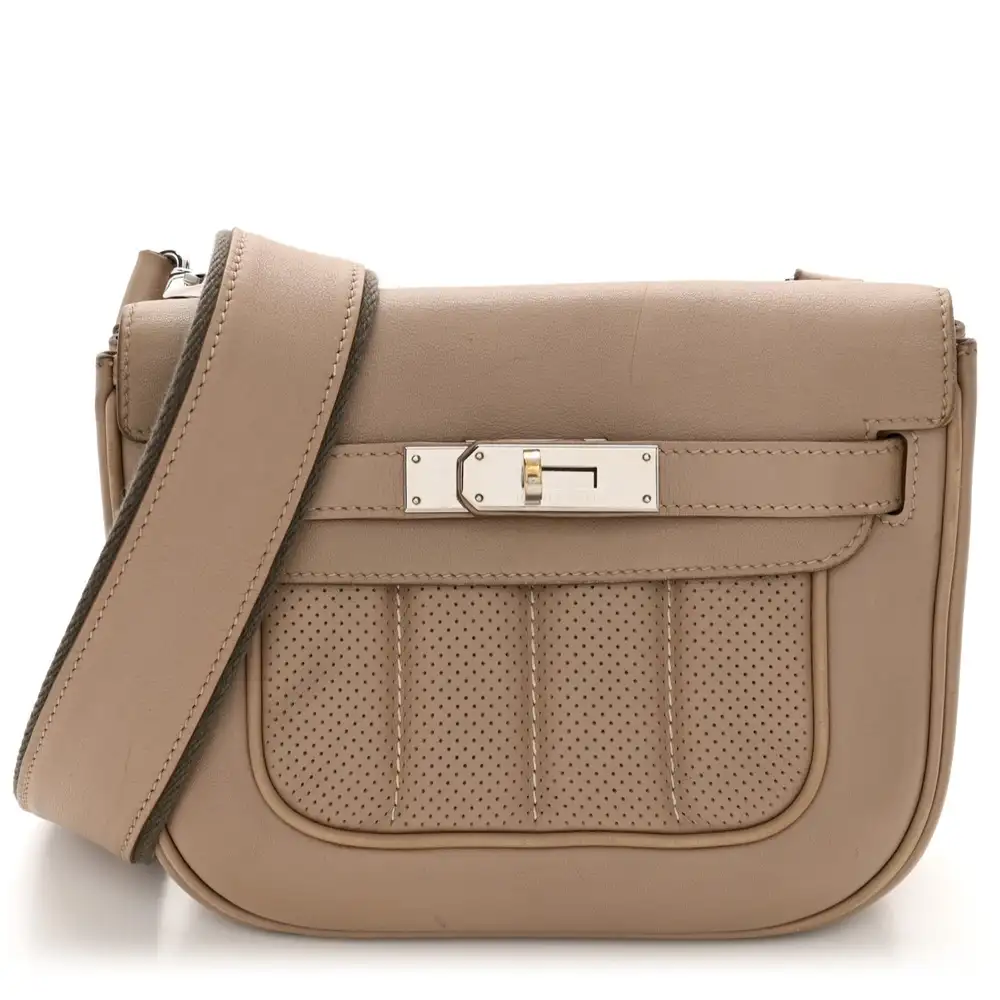 Hermes Mini Berline Bag in Veau Swift Argile